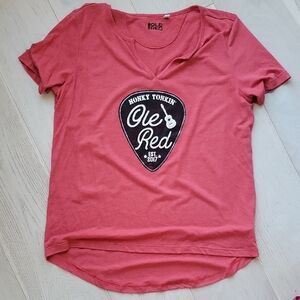 Ole Reds Women's Short Sleeve Tee - Red. Purchased At Blakeake Size L Never Worn